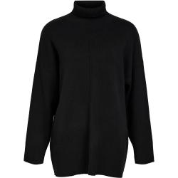 Objgunvor L/S Knit Tunic Pb14 Tops Knitwear Turtleneck Black Object
