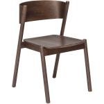 Oblique Spisestol Home Furniture Chairs & Stools Chairs Brown Hübsch