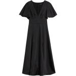 Sorte Midi Ted Baker Festlige kjoler i Satin med V-udskæring Størrelse XL til Damer på udsalg 