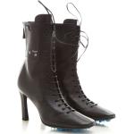 Off-White Virgil Abloh Boots for Women, Booties On Sale in Outlet, Black, Leather, 2022, 3.5 6.5