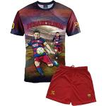 Official FC Barcelona – Lionel Messi – FC Barcelona Supporter Jersey Set + shorts – Boys Blue blue Size:10 ans