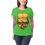 Officially Licensed Merchandise TMNT Costume Girly Tee (Green), Large