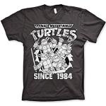 Officially Licensed Merchandise TMNT - Distressed Since 1984 T-Shirt (D.Grey), XX-Large