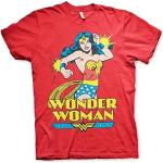 Officially Licensed Merchandise Wonder Woman T-Shirt (Red), Large