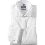 Hvide OLYMP Luxor Langærmede skjorter i Bomuld Button down Med lange ærmer Størrelse XL 
