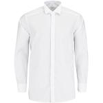 Hvide OLYMP Luxor Langærmede skjorter i Poplin Button down Med lange ærmer Størrelse XL 