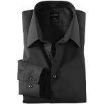 Sorte OLYMP Luxor Langærmede skjorter Button down Med lange ærmer Størrelse XL 
