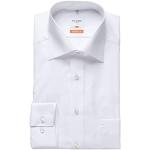 Olymp Men's Long-sleeved Shirt, Luxor Plain, Modern Fit, New Kent (Herrenhemd) - White Plain Blickdicht, size: 45