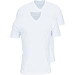 OLYMP Herren T-Shirt Doppelpack V-Ausschnitt- Weiß, XXL