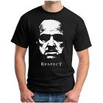 Om3 - Pate Respect - T-Shirt Mafia Marlon Brando The Godfather New York, L, Black