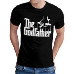 OM3® - The Godfather - T-Shirt - Herren - Mafia Trilogie Chicago New York USA Kult - Schwarz, XL