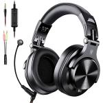 ONEODIO A71 - Headset med Justerbar mikrofon til gaming/PS4/Nintendo switch - Sort