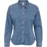 Blå ONLY Langærmede skjorter Med lange ærmer Størrelse XL 