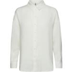 Hvide ONLY Langærmede skjorter i Modal Med lange ærmer Størrelse XL 