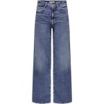Onlmadison Blush Hw Wide Dnm Cro372 Noos Bottoms Jeans Wide Blue ONLY