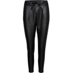 Onlpoptrash Easy Coated Pant Pnt Trousers Leather Leggings/Bukser Sort ONLY