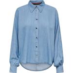 Blå ONLY Langærmede skjorter Med lange ærmer Størrelse XL 