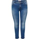 Blå Only Carmakoma Plus size jeans i Bomuld Størrelse XL til Damer 