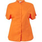 Orange Only Carmakoma Kortærmede skjorter i Syntetiske med rund udskæring med korte ærmer Størrelse XXL til Damer på udsalg 