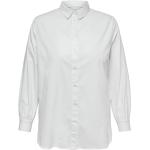 Hvide Only Carmakoma Langærmede skjorter i Bomuld Med lange ærmer Størrelse XL til Damer 