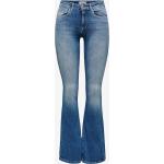 Blå Flared 30 Bredde 34 Længde ONLY Blush Slim jeans i Bomuld Størrelse XL til Damer 