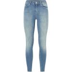 Only - Jeans onlBlush Mid Sk Ank Raw - Blå - W26/L30