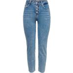 Lyseblå 26 Bredde 34 Længde ONLY Straight leg jeans Størrelse XL til Damer på udsalg 