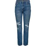 Blå 27 Bredde 34 Længde ONLY Straight leg jeans i Denim Størrelse XL til Damer på udsalg 