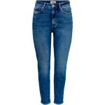 Blå 26 Bredde 34 Længde ONLY Slim jeans i Bomuld Størrelse XL med Stretch til Damer på udsalg 