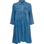 Blå ONLY Aftenkjoler i Denim Med 3/4 ærmer Størrelse XL til Damer på udsalg 