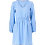 Blå ONLY Lux Aftenkjoler med V-udskæring Med lange ærmer Størrelse XL til Damer på udsalg 