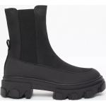 Only Shoes - Chunky boots - Black - Onltola-1 Nubuck Pu Chunky Boot - N - Boots & Støvler