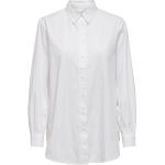 Hvide ONLY Langærmede skjorter i Bomuld Med lange ærmer Størrelse XL til Damer på udsalg 