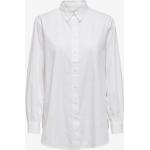 Hvide ONLY Langærmede skjorter i Bomuld Med lange ærmer Størrelse XL til Damer på udsalg 