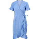 Blå ONLY Aftenkjoler med Flæser Størrelse XL med Prikker til Damer på udsalg 