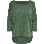 Grønne ONLY Bluser med 3/4-ærmer i Jersey med rund udskæring Med lange ærmer Størrelse XL til Damer 