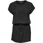 Only Women's Plain or unicolor Short sleeve Dress - Black - 8