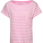 Pinke Mads Nørgaard Økologiske Kortærmede t-shirts i Jersey med korte ærmer Størrelse XL med Striber 