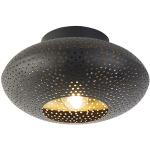 Orientalsk loftslampe sort med guld 25 cm - Radiance