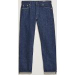 Blå Tapered jeans i Bomuld Størrelse XL til Herrer 