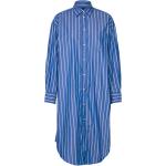 Blå Knælange Gant Skjortekjoler Størrelse XL med Striber til Damer 