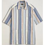 Flerfarvede Oscar Jacobson Kortærmede skjorter i Bomuld med korte ærmer Størrelse XL med Striber til Herrer 