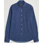 Midnatsblå Oscar Jacobson Denim skjorter i Denim Størrelse XXL til Herrer 