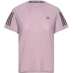 Pinke adidas Performance Kortærmede t-shirts med korte ærmer Størrelse XL 