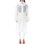 Hvide Ferragamo Trench coats i Organza Størrelse XL med hætte til Damer på udsalg 