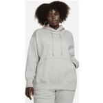 Oversized Nike Sportswear Phoenix Fleece pullover hættetrøje til kvinder (plus size) grå
