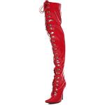 Røde Kassiopea Overknee støvler Størrelse 38 til Damer 