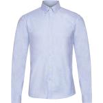 "Oxford Superflex Shirt L/S Tops Shirts Business Blue Lindbergh"