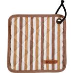 Pan Holder Stripe Home Textiles Kitchen Textiles Oven Mitts & Gloves Brown Noble House
