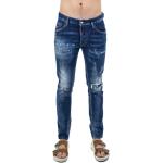 Blå DSQUARED2 Slim jeans i Bomuld Størrelse XL til Herrer på udsalg 